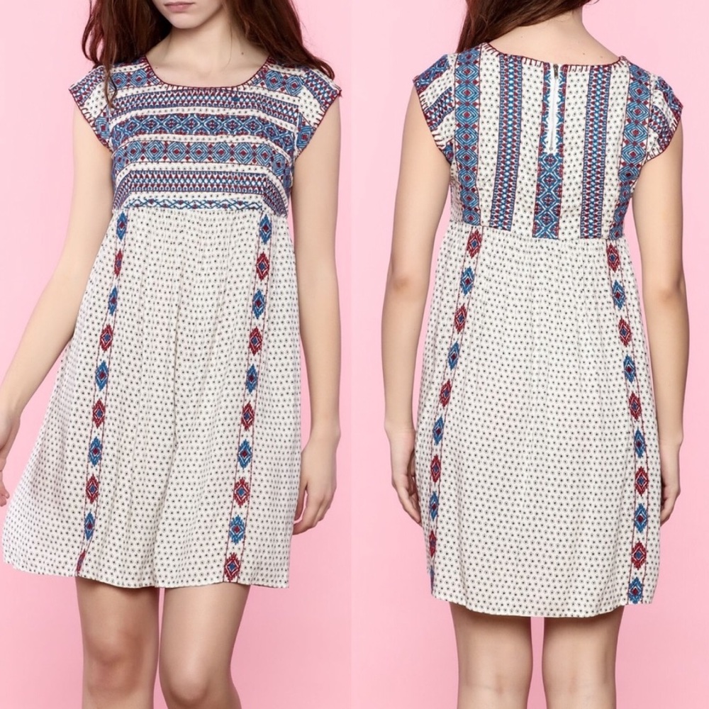 THML Western Sunrise Embroidered Dress XS